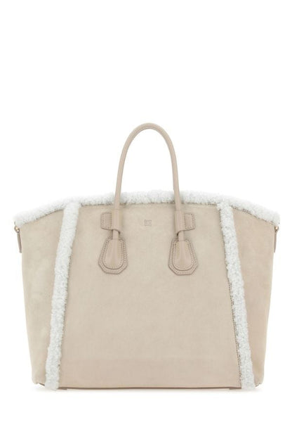 GIVENCHY | Sand suede small Antigona Sport handbag