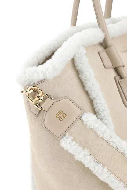 GIVENCHY | Sand suede small Antigona Sport handbag