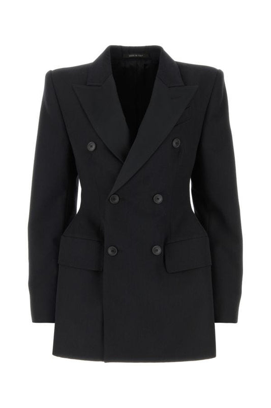 BALENCIAGA | Black wool Hourglass blazer