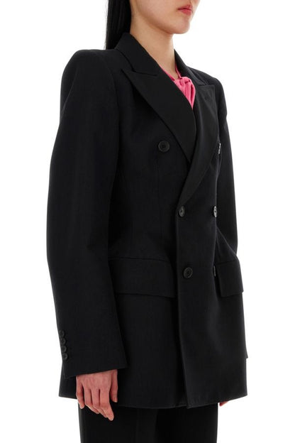 BALENCIAGA | Black wool Hourglass blazer