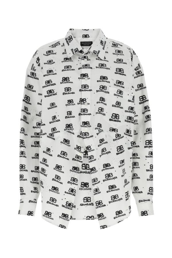 BALENCIAGA | Printed poplin shirt