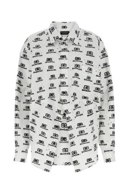 BALENCIAGA | Printed poplin shirt