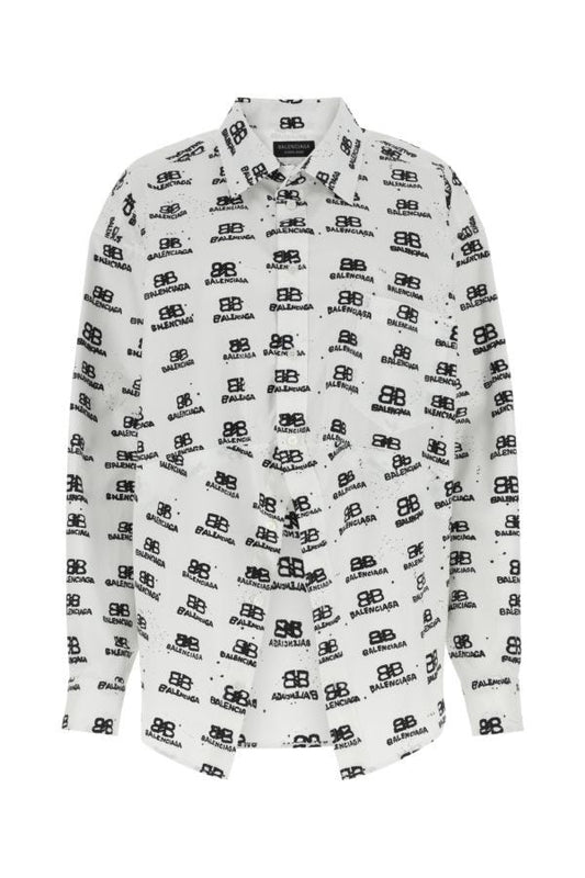 BALENCIAGA | Printed poplin shirt