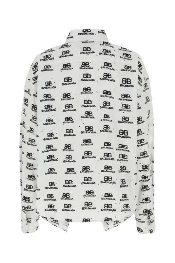 BALENCIAGA | Printed poplin shirt