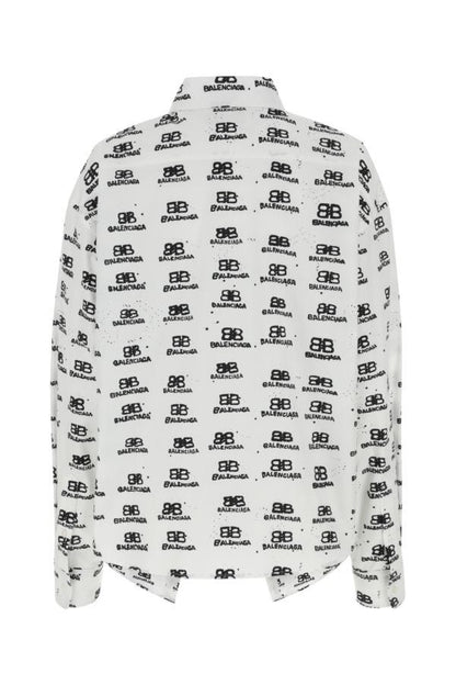 BALENCIAGA | Printed poplin shirt