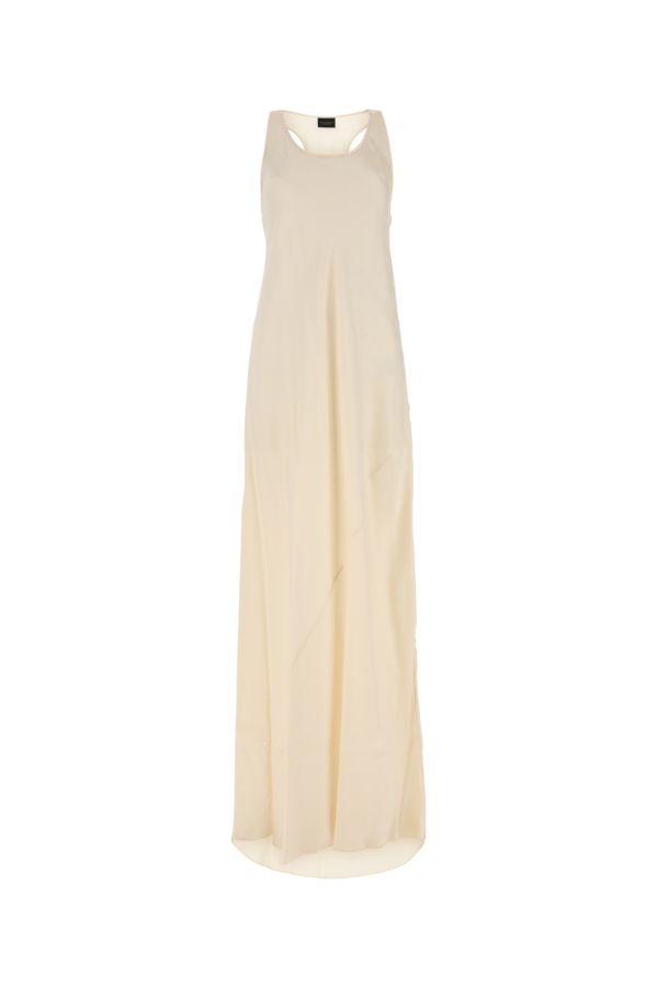 BALENCIAGA | Ivory satin long dress