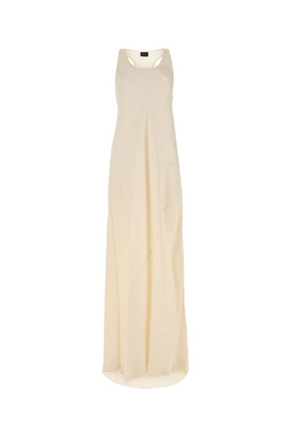 BALENCIAGA | Ivory satin long dress