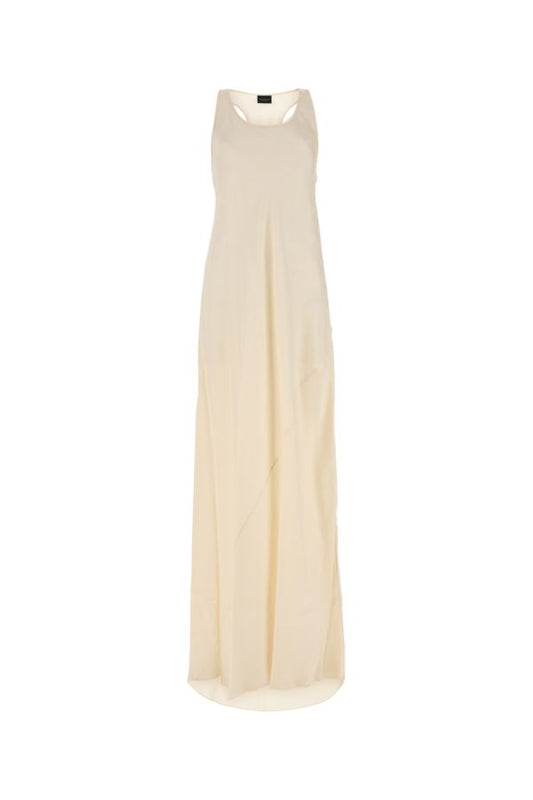 BALENCIAGA | Ivory satin long dress