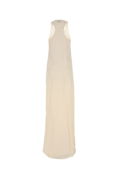 BALENCIAGA | Ivory satin long dress