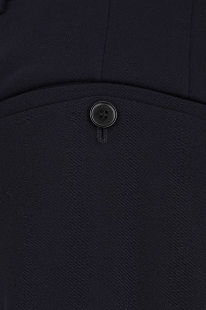 BALENCIAGA | Navy blue twill wide-leg pant