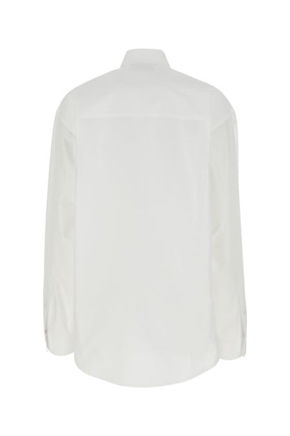 BALENCIAGA | White poplin Hourglass shirt