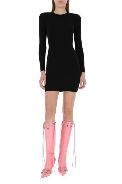 BALENCIAGA | Black twill mini dress