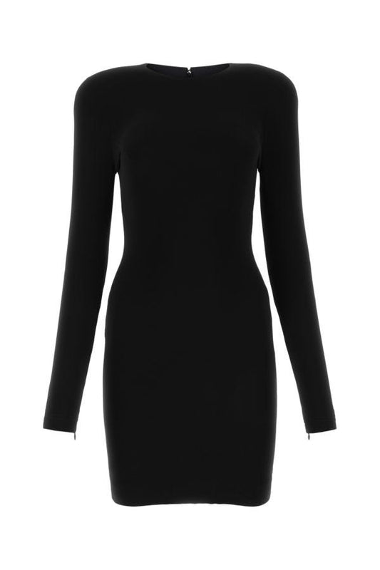 BALENCIAGA | Black twill mini dress