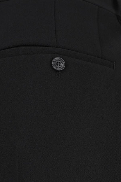 BALENCIAGA | Black twill wide-leg pant