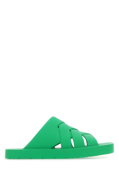 BOTTEGA VENETA | Grass green rubber mule