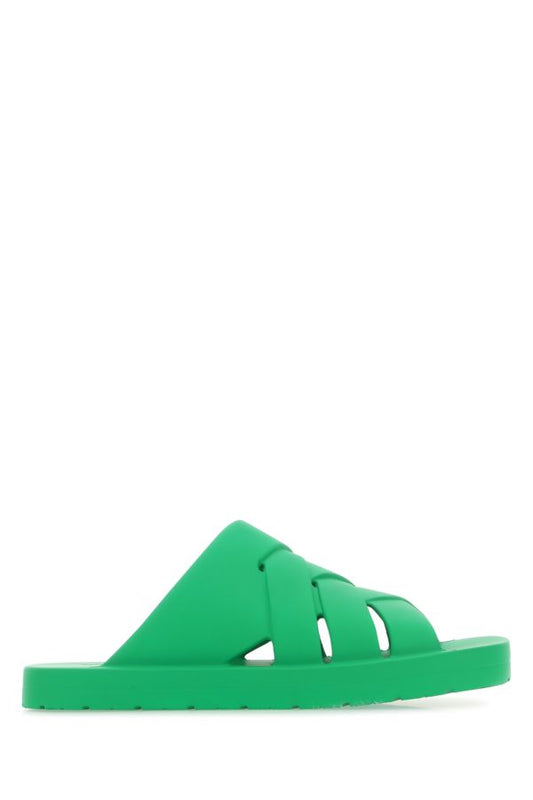 BOTTEGA VENETA | Grass green rubber mule