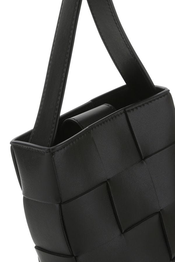 BOTTEGA VENETA | Black leather phone case