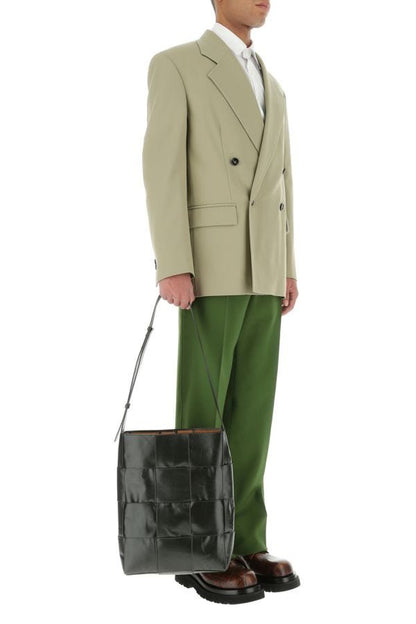 BOTTEGA VENETA | Dark green leather Arco Hobo shoulder bag