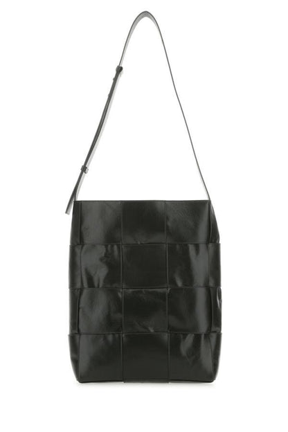 BOTTEGA VENETA | Dark green leather Arco Hobo shoulder bag