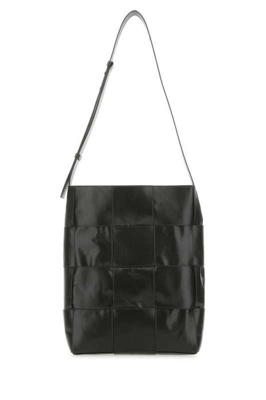 BOTTEGA VENETA | Dark green leather Arco Hobo shoulder bag