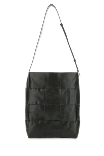 BOTTEGA VENETA | Dark green leather Arco Hobo shoulder bag