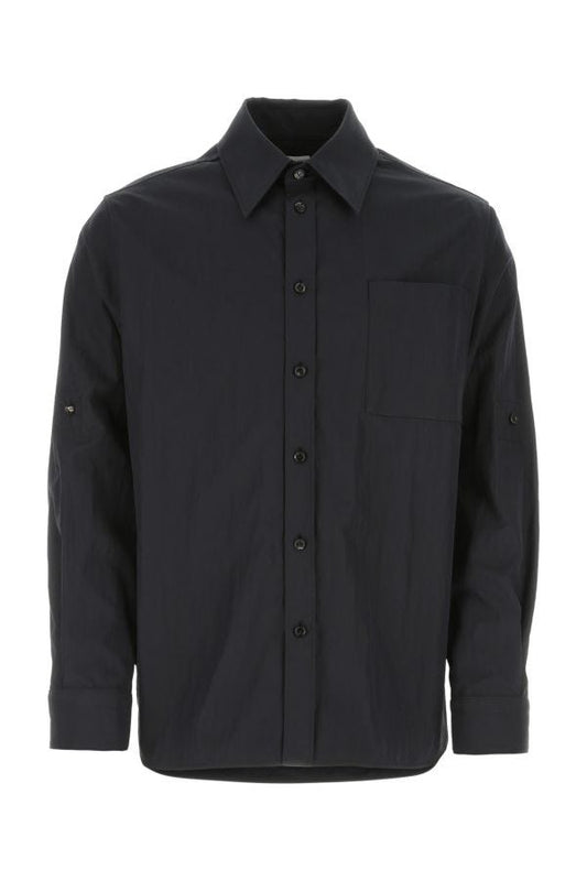 BOTTEGA VENETA | Midnight blue cotton blend shirt