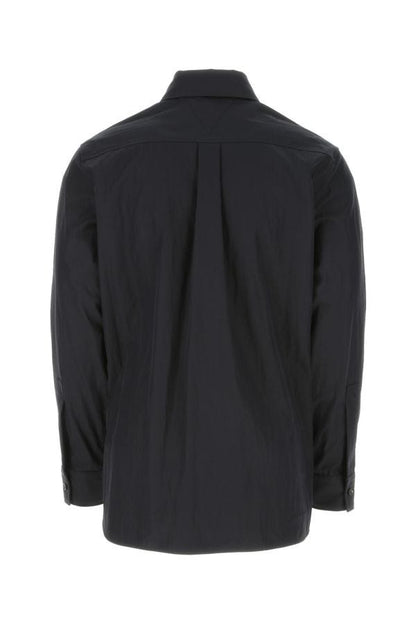 BOTTEGA VENETA | Midnight blue cotton blend shirt