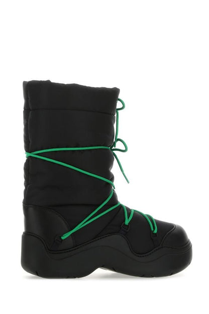 BOTTEGA VENETA | Black nylon Puddle Bomber boots