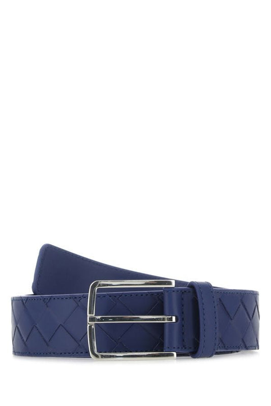 BOTTEGA VENETA | Navy blue leather belt