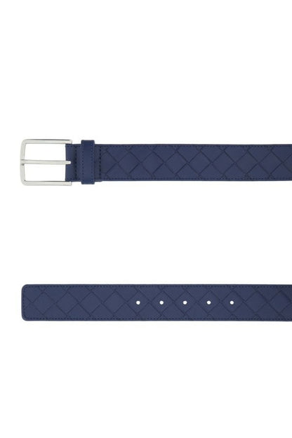 BOTTEGA VENETA | Navy blue leather belt