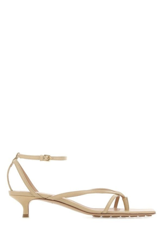 BOTTEGA VENETA | Beige leather Stretch sandals