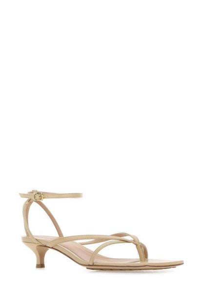 BOTTEGA VENETA | Beige leather Stretch sandals