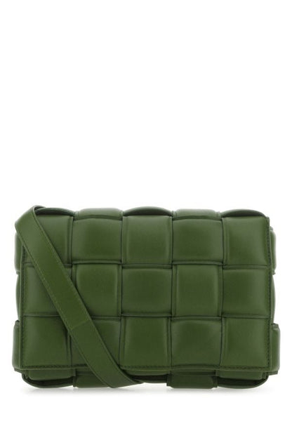 BOTTEGA VENETA | Military green nappa leather small Padded Cassette crossbody bag