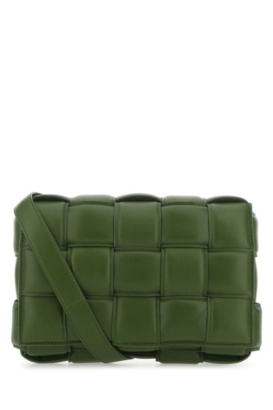 BOTTEGA VENETA | Military green nappa leather small Padded Cassette crossbody bag