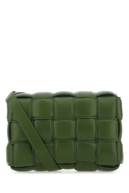 BOTTEGA VENETA | Military green nappa leather small Padded Cassette crossbody bag