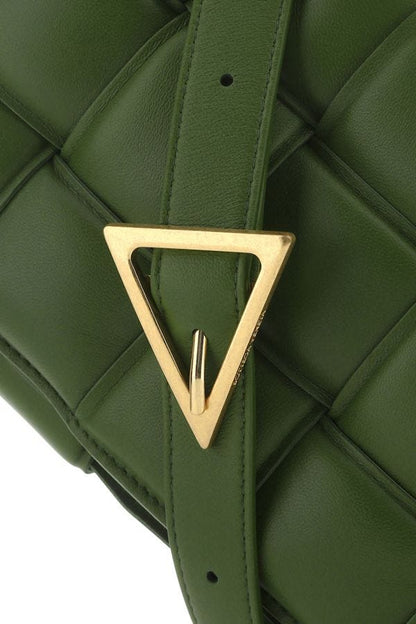 BOTTEGA VENETA | Military green nappa leather small Padded Cassette crossbody bag