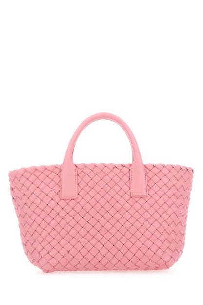 BOTTEGA VENETA | Pink leather mini Cabat handbag