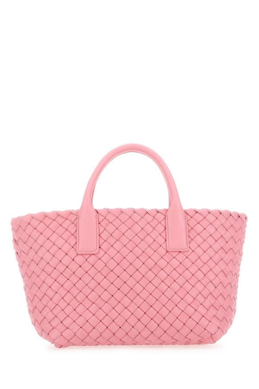 BOTTEGA VENETA | Pink leather mini Cabat handbag