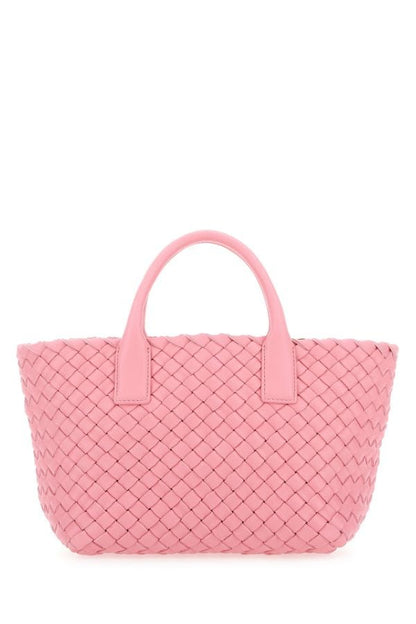 BOTTEGA VENETA | Pink leather mini Cabat handbag