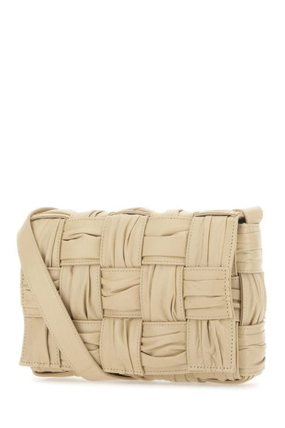 BOTTEGA VENETA | Beige leather Cassette crossbody bag