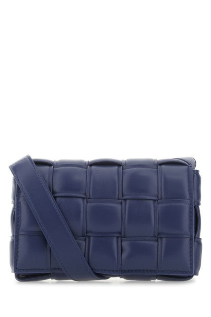 BOTTEGA VENETA | Navy blue nappa leather mini Padded Cassette crossbody bag