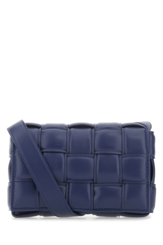 BOTTEGA VENETA | Navy blue nappa leather mini Padded Cassette crossbody bag
