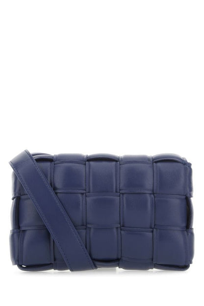 BOTTEGA VENETA | Navy blue nappa leather mini Padded Cassette crossbody bag