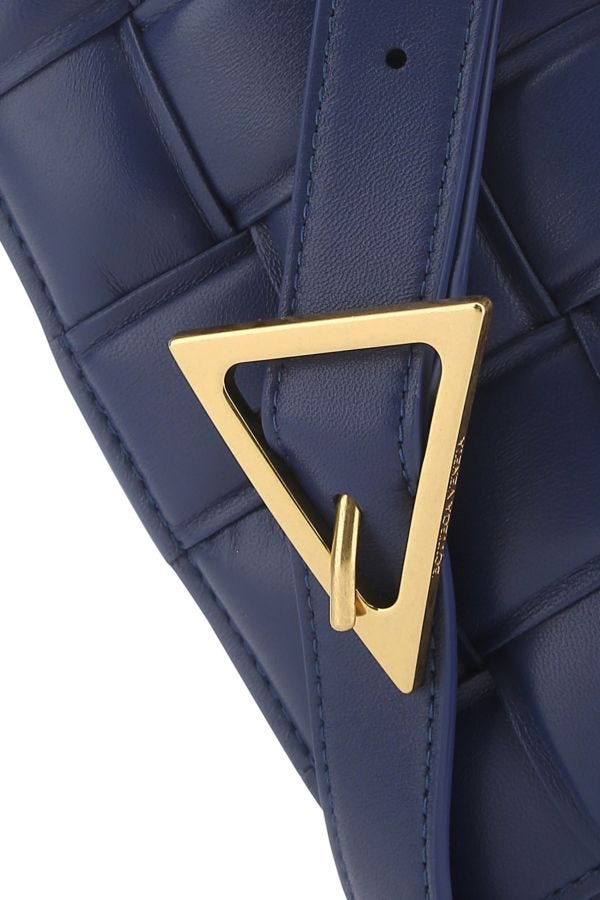 BOTTEGA VENETA | Navy blue nappa leather mini Padded Cassette crossbody bag