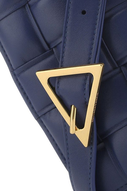 BOTTEGA VENETA | Navy blue nappa leather mini Padded Cassette crossbody bag