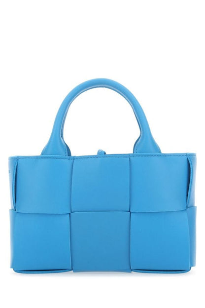 BOTTEGA VENETA | Turquoise leather Candy Arco handbag