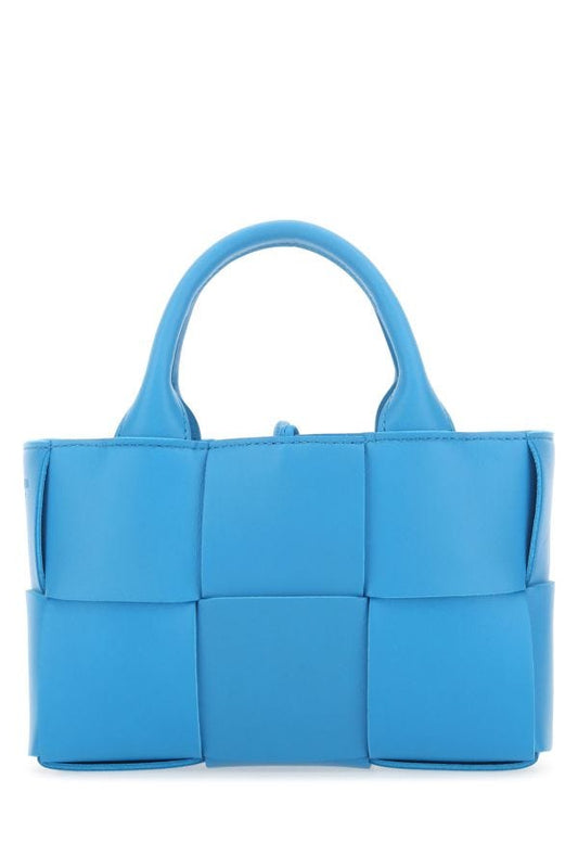 BOTTEGA VENETA | Turquoise leather Candy Arco handbag