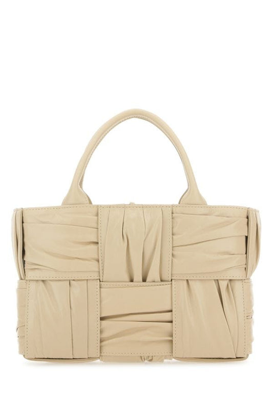 BOTTEGA VENETA | Beige leather mini Arco handbag