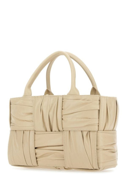 BOTTEGA VENETA | Beige leather mini Arco handbag