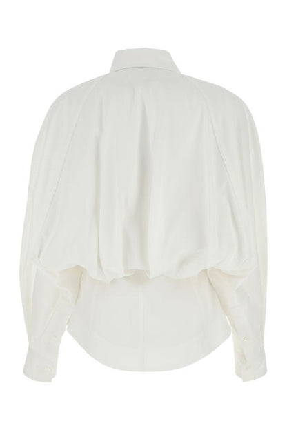 BOTTEGA VENETA | White cotton blend shirt